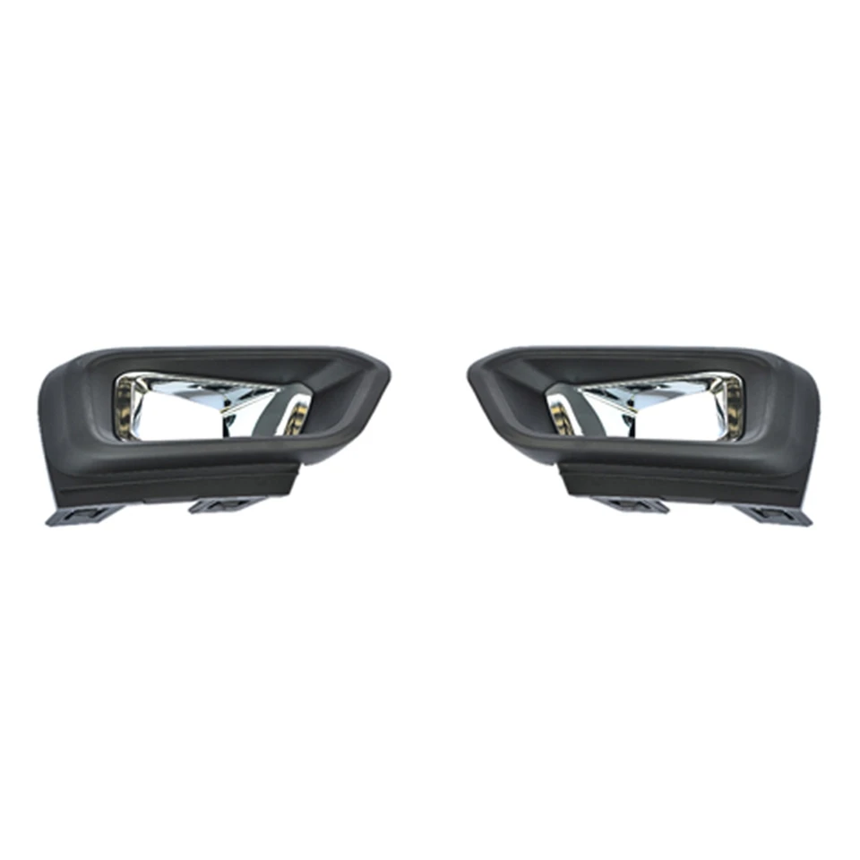 1Pair Car Front Bumper Fog Light Cover rámová mriežka s chrómovým rámom pre linku Peugeot 308 GT 2016 2017 2018