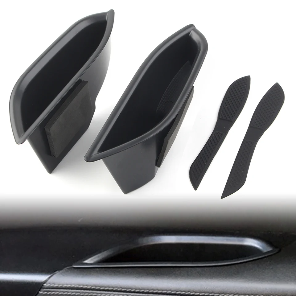 1Pair Car Front Dvere Storage Box Organizátor Držiak kontajneru pre Cadillac SRX 2011 2012 2013 2014 2015 iba LHD