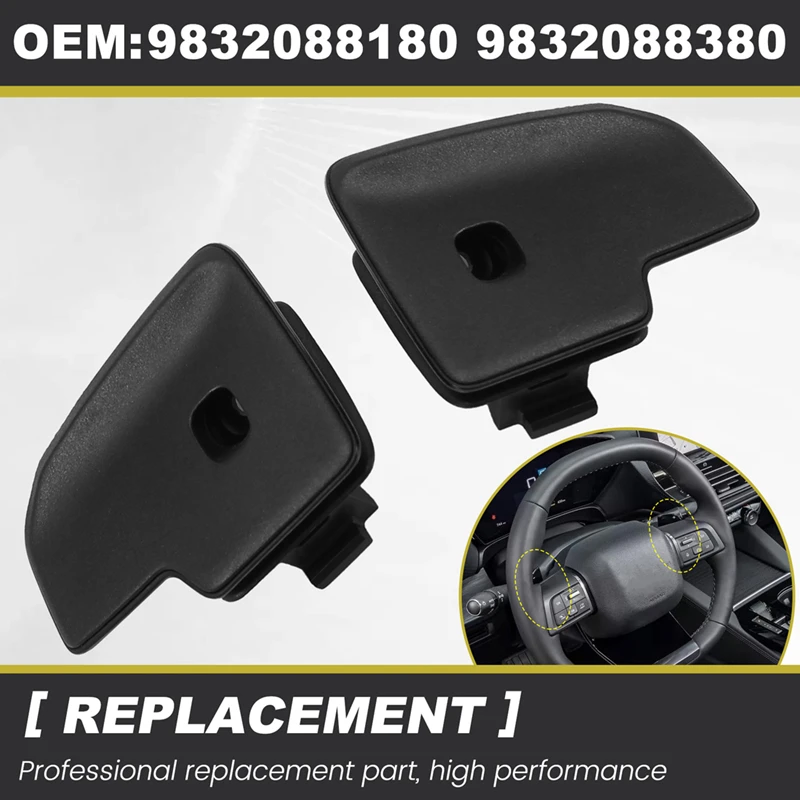 1Pair CAR volant Paddle radiace radnice 9832088180 9832088380 pre Peugeot C4X Citroen Versailles C5X Shift Paddle