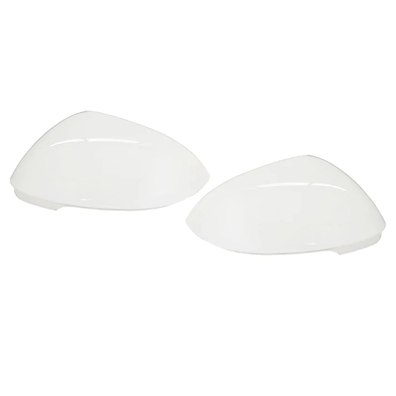 1Pair Car White Retview Bočný sklenený sklenený zrkadlo Zadné zrkadlo kryty Shell For-VW Golf 8 MK8 2021 2022