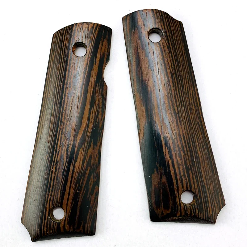 1Pair Custom Natural Wenge Drevené textúrované 1911 rukoväte rukoväte náplasti v plnej veľkosti