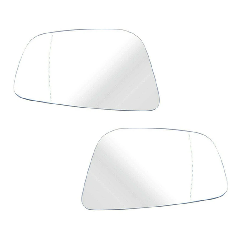 1Pair Dvere Mirror Glass Exterior Exterior spätné zrkadlo objektív pre BMW G30 G31 G38 5 Series F90 M5 2018-2020 51167445413