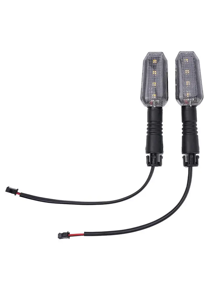 1pair ebike Lgiht Taillight 36v-72V Elektrické bicykle Trachové svetlo Turn Signal Signál Zadný stojan Lampa Tache svetlo LED dvojfarebné svetlo