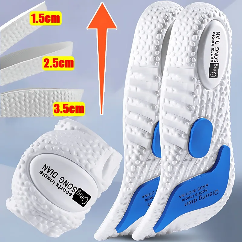 1Pair Eva Sports Shock Toppping topánky Zložka pre výšku nôh Zvyšovanie Infláty Meni Ženy podporujú ortopedické vankúšiky topánok