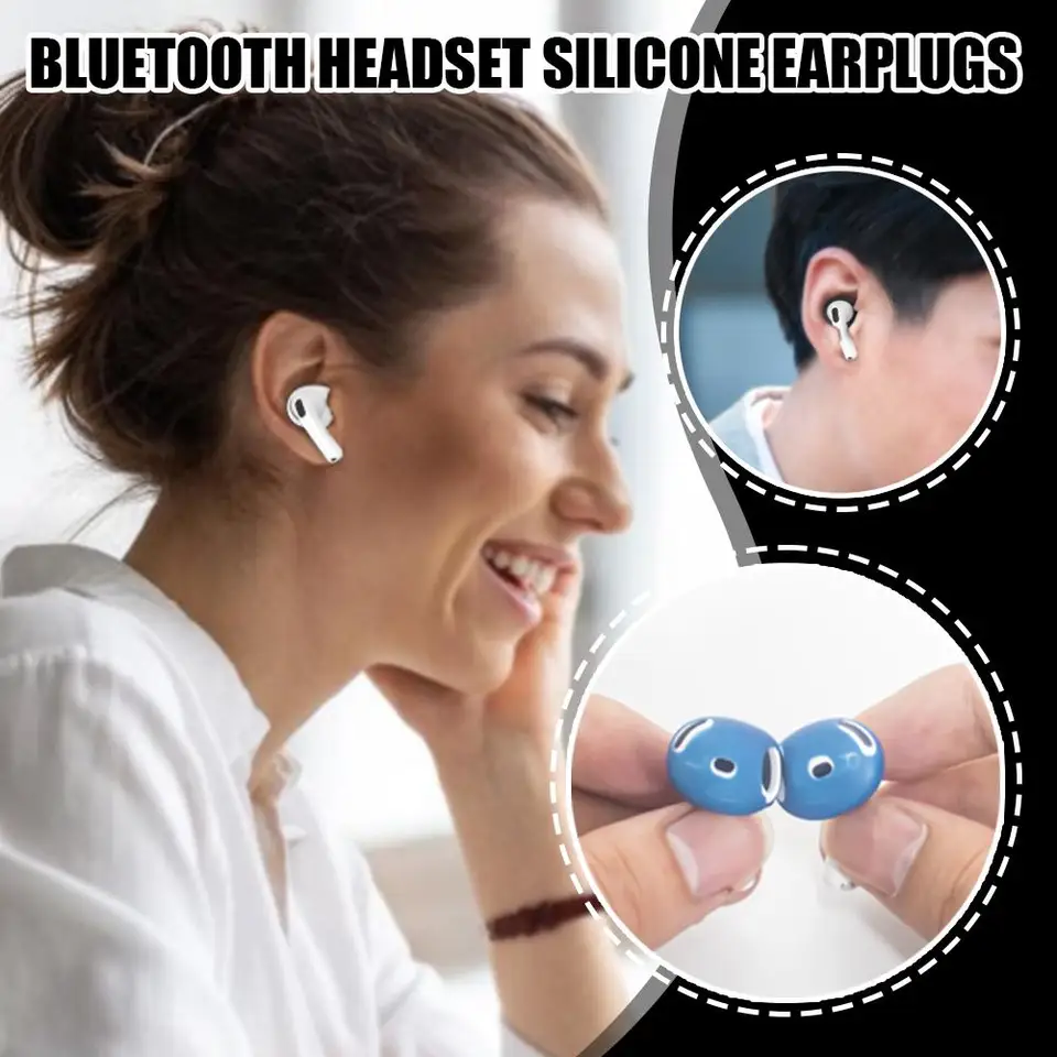 1Pair for AirPods 4 Bluetooth Uznaky ultra tenké straty Silikónové uchy