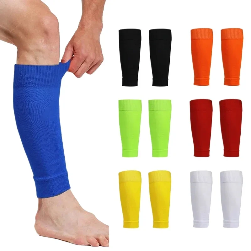 1pair futbalové ponožky futbalové doplnky na nohy na nohy rukávy Brace Priedušné športové ponožky Dospelé deti holenné ochranné kryt