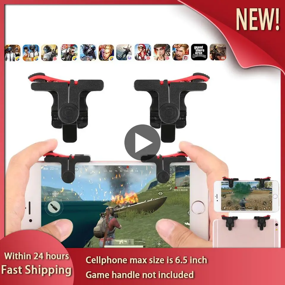 1Pair Joystick spúšťa pre mobilný telefón PUBG L1R1 pre PUBG Gamepad AIM Shooter Gaming Adsessory pre mobilný telefón