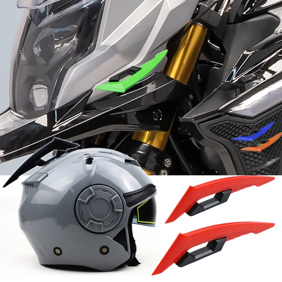 1Pair Motorcycle Winglet Aerodynamic Dynamic Wing Dynamic Wing s lepiacou nálepkou DIY pre motocykle