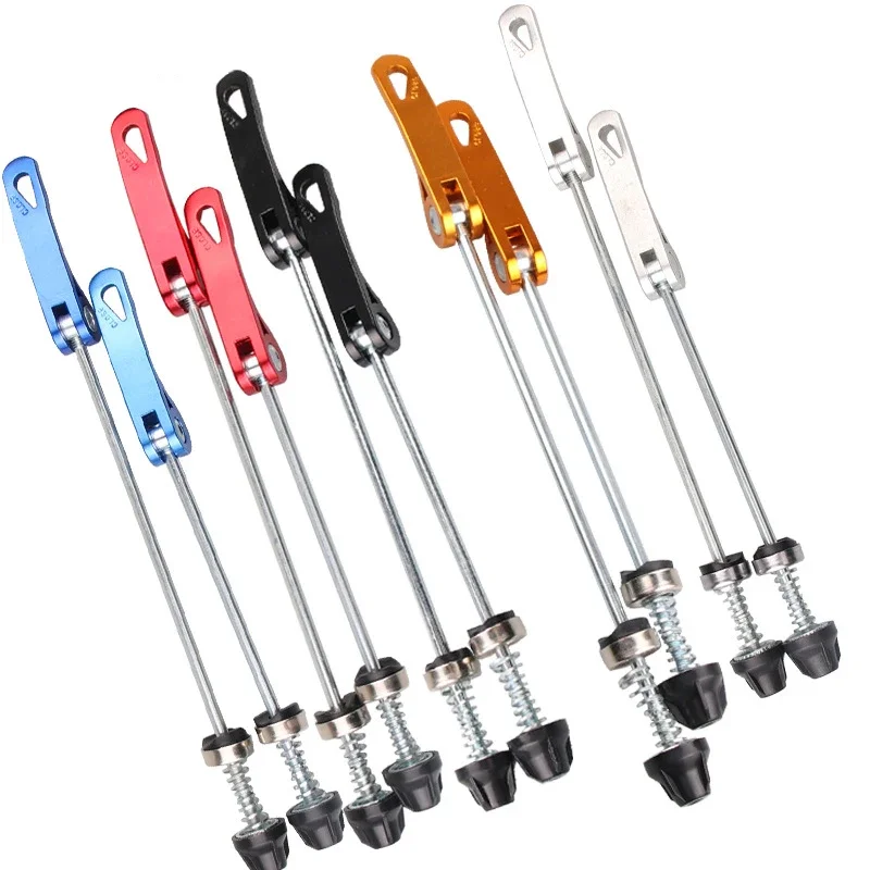 1Pair MTB Road Road Bicycle Hub Rýchle uvoľňovanie špajle QR prednej zadnej nápravy titánový zliatinový zliatlivý bicykel