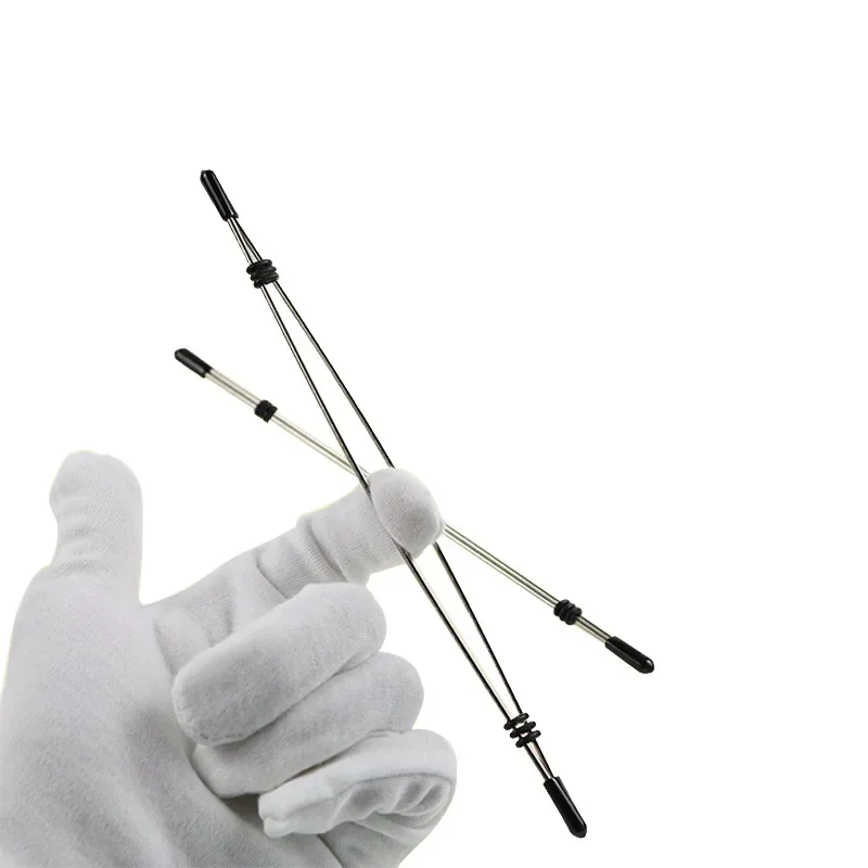 1pair nastaviteľný kovový bradavka pyskové pydy klitoris sponky stimulátor prsných svorkov