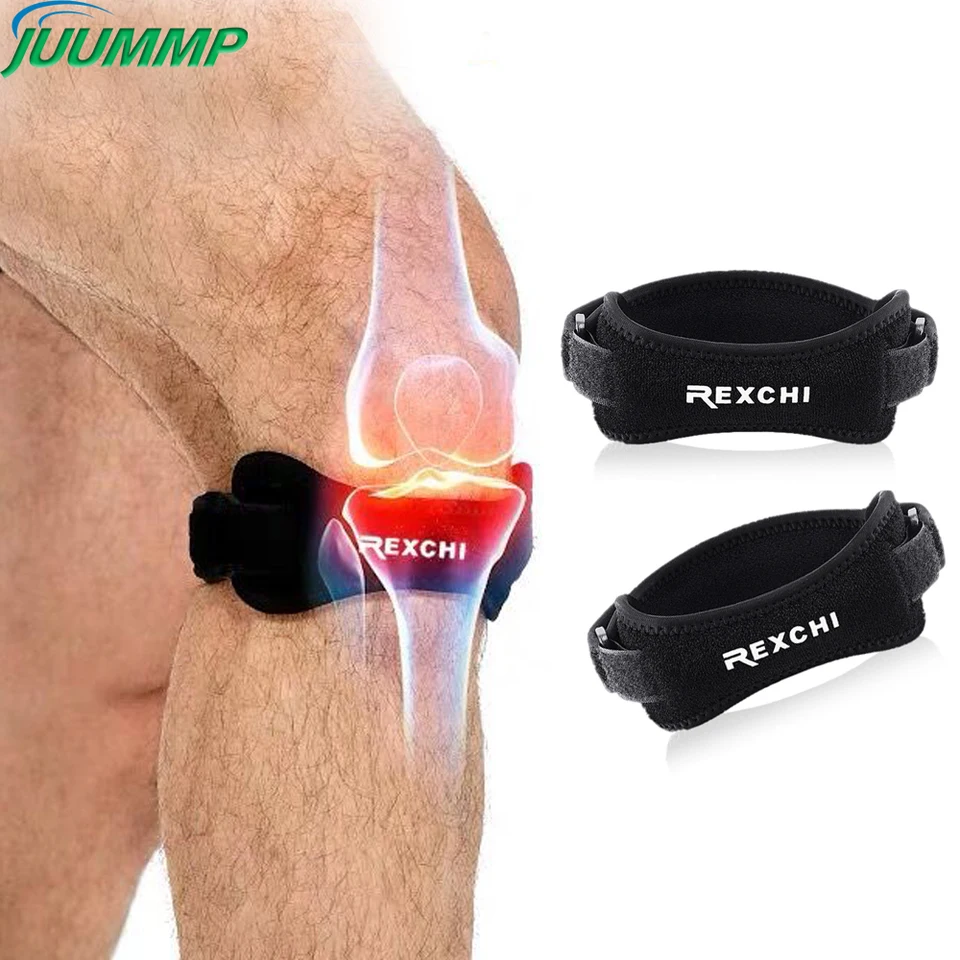 1Pair nastaviteľný patella koleno šľachová remienok na popruh koleno reliéf bolesť patella stabilizátor Brace na beh cyklistického basketbalu