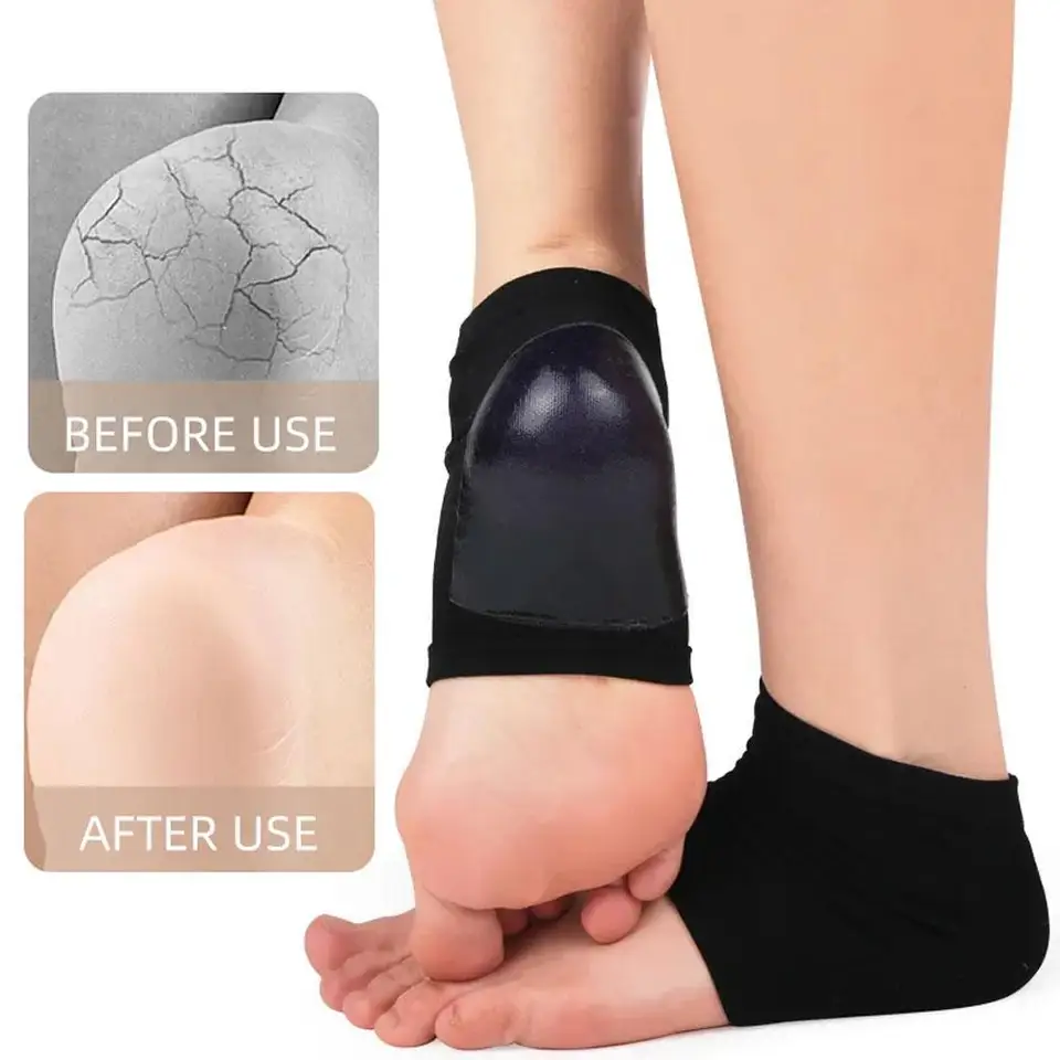 1pair nový gélový päta ponožky vlhkosť kúpeľných ponožiek Ponožky Care Prasknutá noha suchý chránený chránič pokožky Veľkoobchod alebo maloobchod