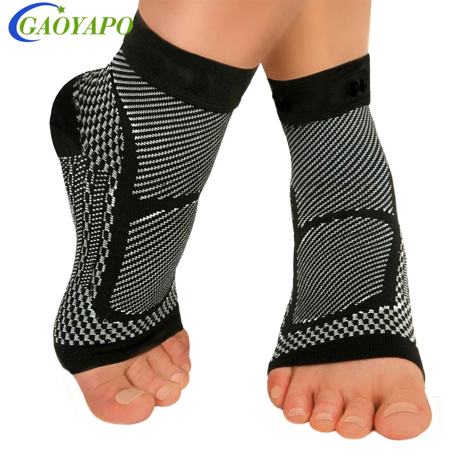 1Pair plantárna fasciitída ponožky s podporou oblúka pre mužov - najlepšie kompresné ponožky členku pre úľavu od bolesti pešej a päty, šport, šport