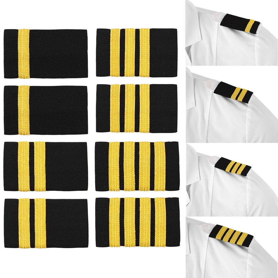 1Pair Professional Pilots Uniform epaulety bary košele remeselné ramenné odznaky odev pre domácich majstrov