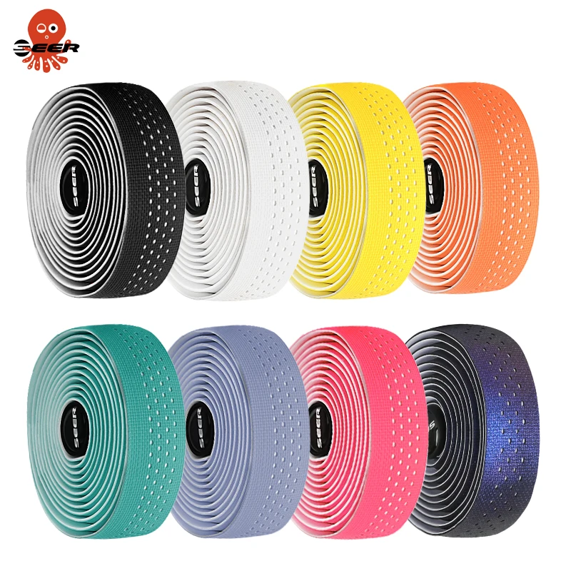 1Pair Road Bike Runchar Tape Anti Slip Silikone Gel Rovidiče na rukoväte pásky