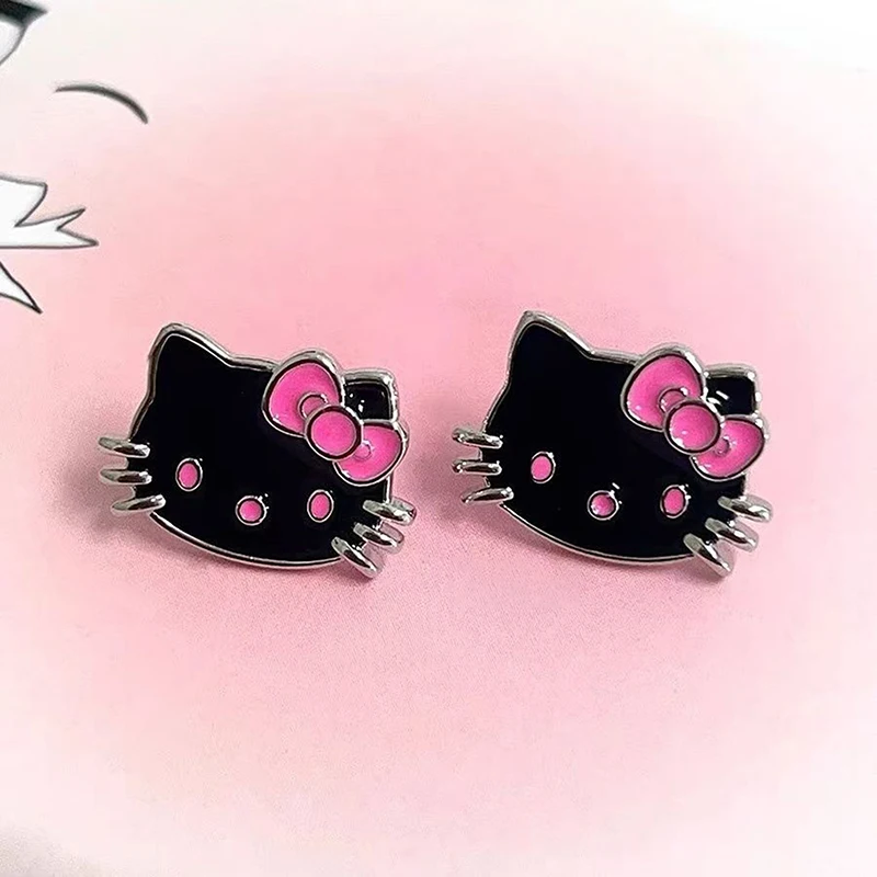 1Pair Sanrio kawaii ahoj mačiatko náušnice roztomilé karikatúrne náušnice pre ženy dievčatá módne párty šperky doplnky darček