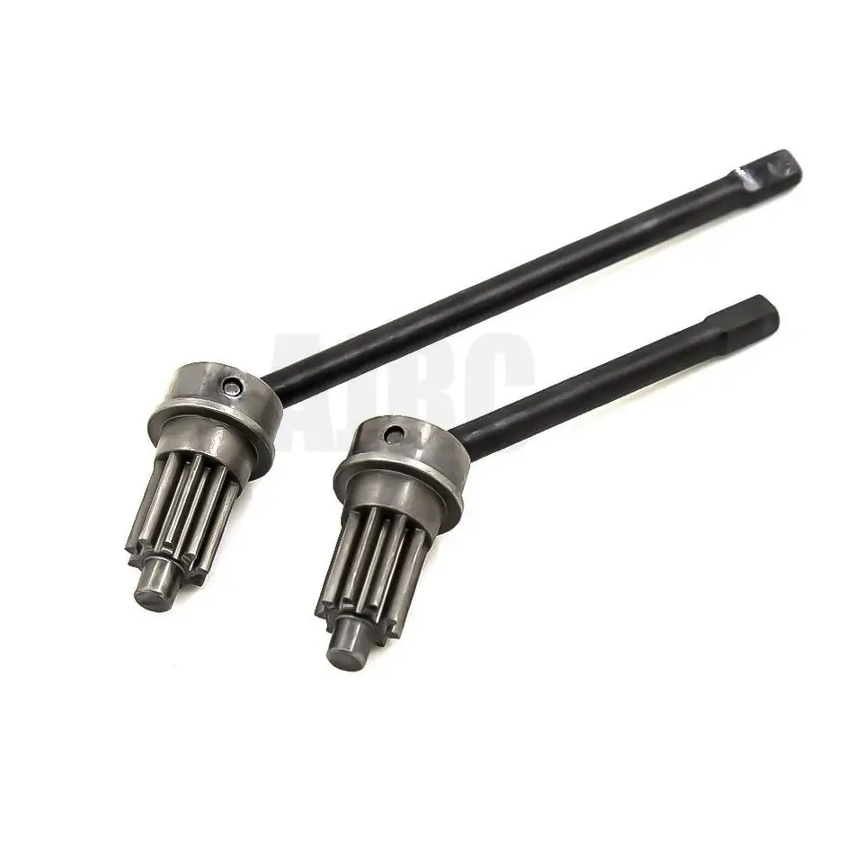 1Pair z nehrdzavejúcej oceľovej prednej nápravy CVD hnacie hriadeľ hnacie prevodové koleso pre obranca TRAXXAS TRX4 BRONCO TRX-6 G63 1/10 RC CRAWLER CAR
