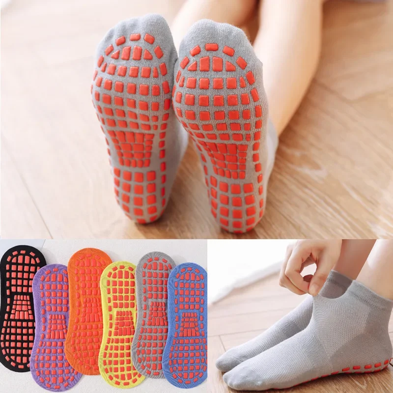1Pair Ženy módne jogy ponožky Silikónové nekĺzavé podlahové ponožky priedušné bavlnené tanečné balet Fitness pohyb pilates balet ponožky
