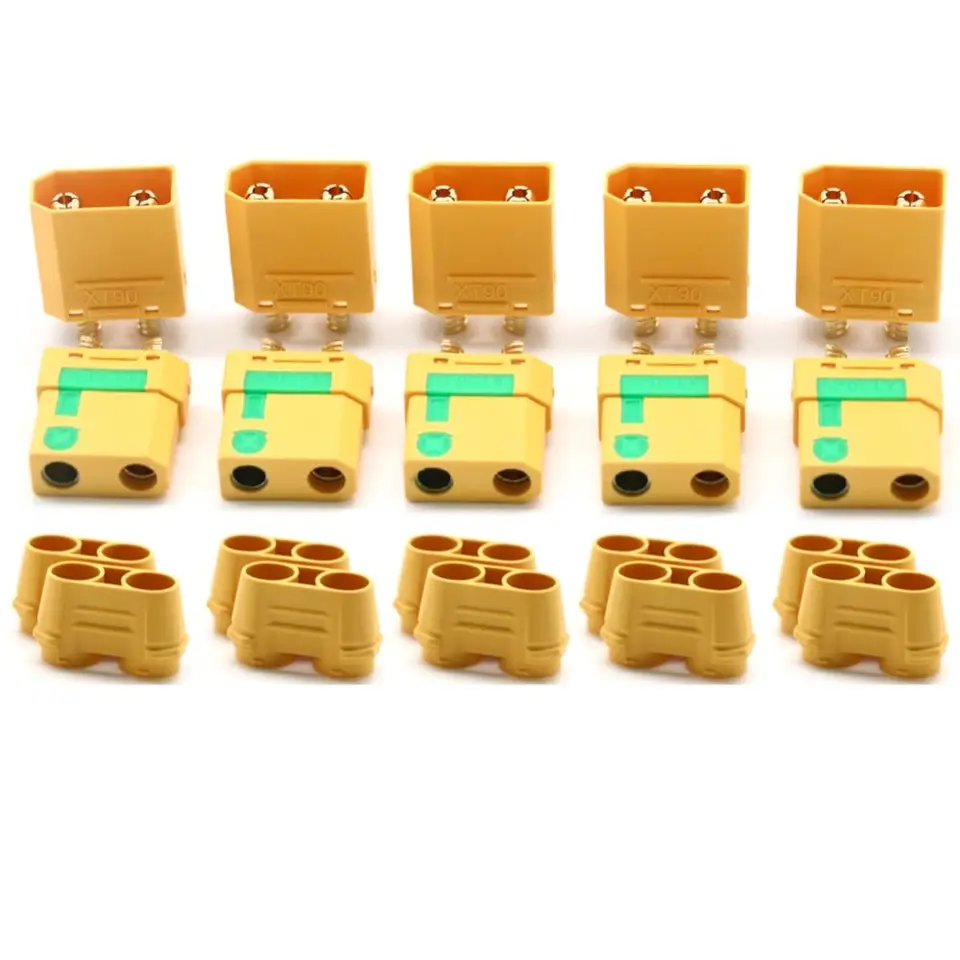 1pairshmass XT90S X90-S XT90 konektor samec samica guľky konektor proti sparku pre batériu, ESC a nabíjačku