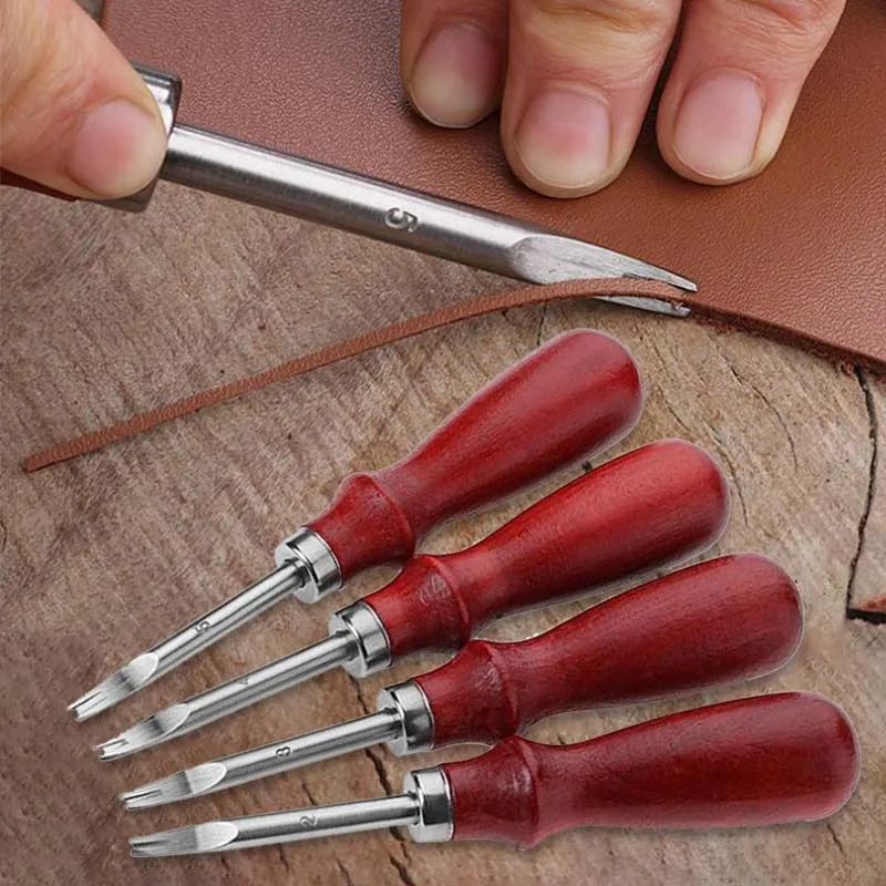 1pc 1,0/1,2/1,4/1,6 mm kožený okrajový skosenie skosenie skosenie nôž na strihanie ručných remese