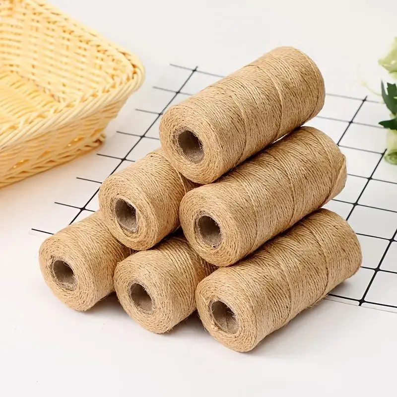 1pc 109 yardov Jute Lope, Jute Twine String, konope pre remeslá pre domácich majstrov, dekorácia umeleckých diel, balenie darčekov