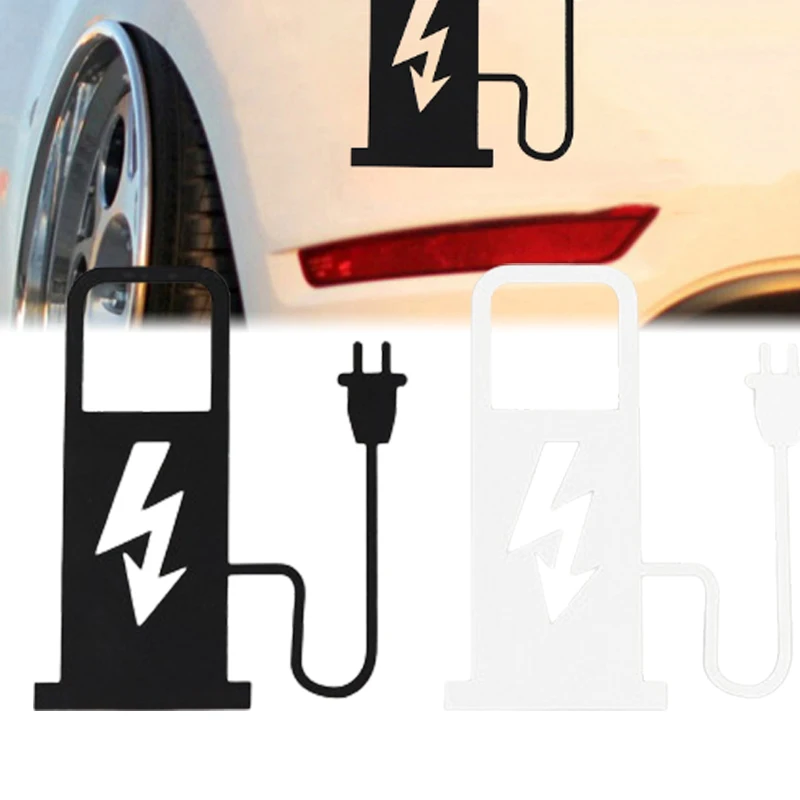 1pc 12*10 cm eV elektrické vozidlo nálepka vozidla Nálepky na nálepku na nabíjačku s batériou nabíjačku