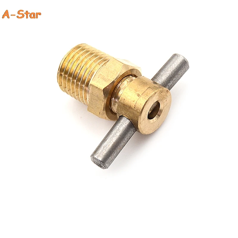 1pc 12 mm priemer 1/4 palca NPT mosadzný odtokový ventil pre výmennú časť nádrže na kompresor