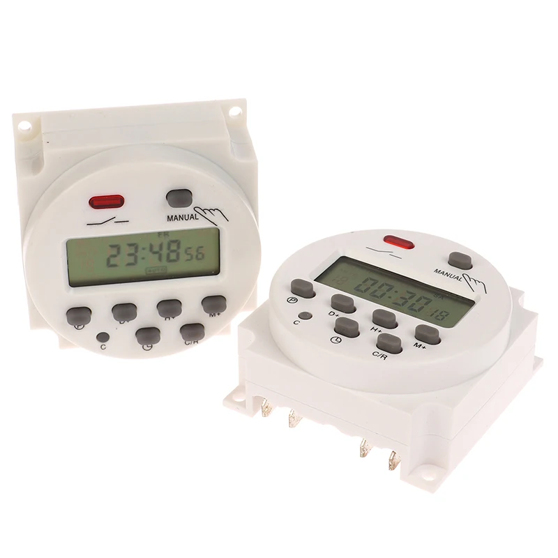 1PC 12V 24V 110V 220V CN101A Digital LCD výkonový časovač programovateľný časový prepínač relé CN101 Časový prepínač Časový časovač