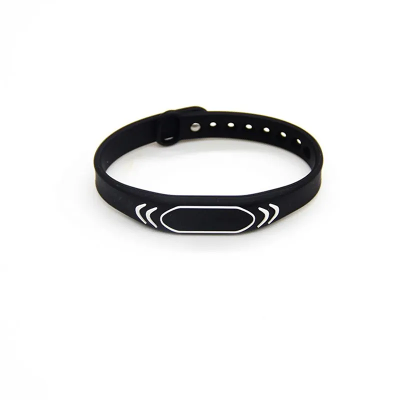 1pc 13,56MHz 1K nastaviteľná NFC ISO14443A Mifare Classic WristBand RFID náramok IC karta Silikónová pásma Dvere Access Card Card Card