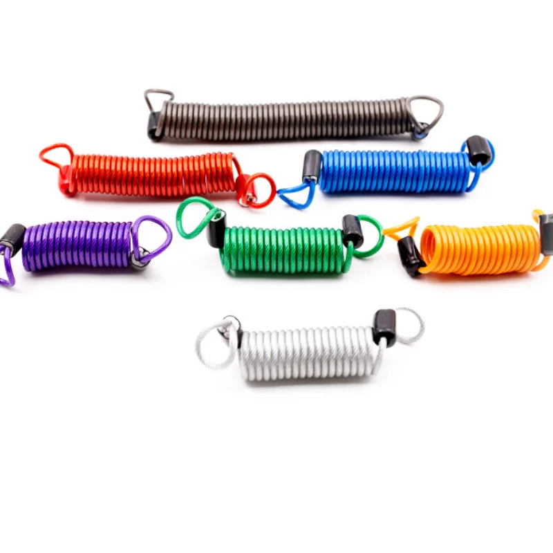 1pc 1m/1,5 m/2,5 m na bicykli Spring Lock Lock Anti krádež na bicykli Zamknutie bicykla Pripomienka motocykla ochrana proti krádeži motocykla