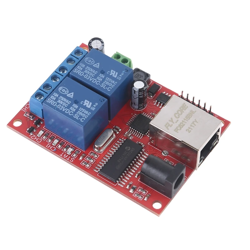 1pc 2 kanál LAN Ethernet 2 -Way Vysoká kvalita oneskorenia dosky Ovládač UDP Web Server Web Server W315 Časovač pre mobilnú aplikáciu DIY