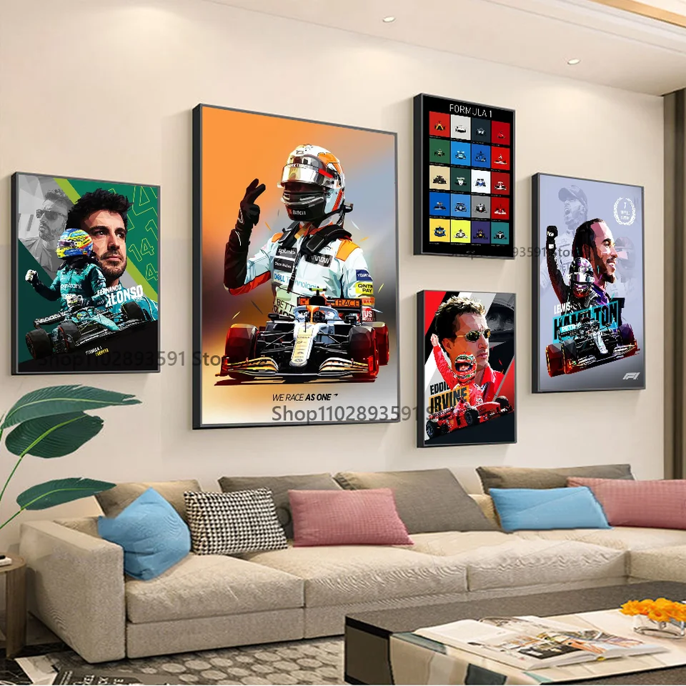 1PC 2023 Pop Sports F1 Legend pretekársky plagát HD Plagáty domáca izba barová kaviareň DECON Art Wall Maľba Obrázok