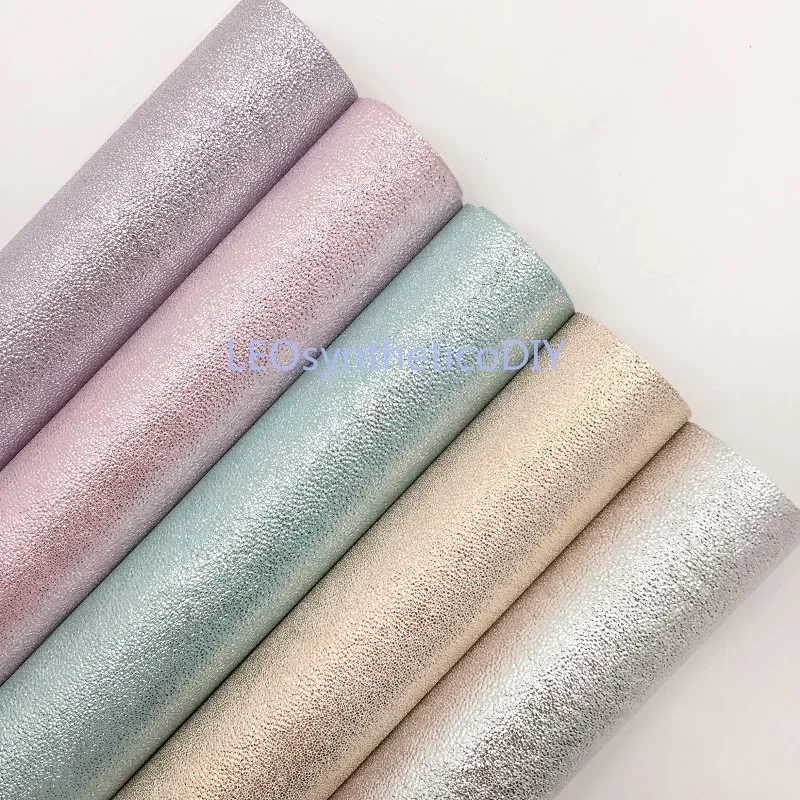 1pc 21x29cm pastelové farby faux kožená tkanina, kožená kožená kožená kožená koža na výrobu lukov leosyntheticodiy t347a