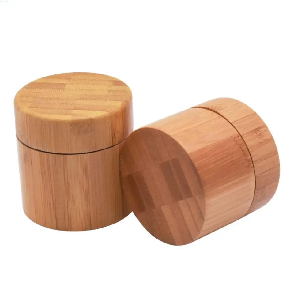 1pc 250g veľkej veľkosti PP bambusová fľaša smotana Jar na nechty na nechty na nechtovú fľašu Kozmetický make -up kontajner fľaša na fľašu