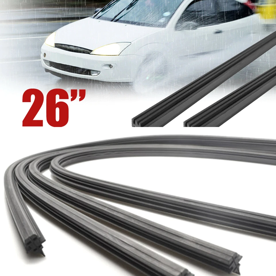 1pc 26inch 6 mm bezrámový stierací čepeľový nádoba na doplnenie vozidla Vytvorené bezrámové gumové doplňovanie Čepeľ Soft vložky
