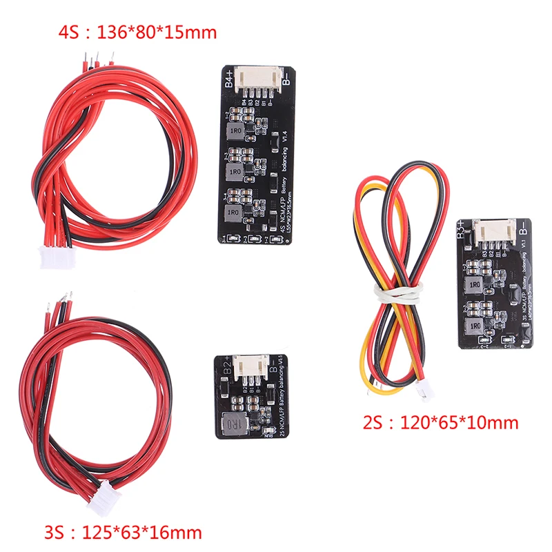 1pc 2s 3s 4s aktívny balíček Balancer 1.2a LifePo4 Li-Ion Litium Litium Battery Energy Energy Modul Induktívna verzia
