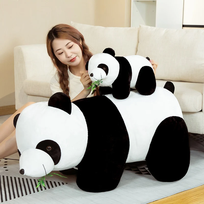 1pc 30-70 cm roztomilé dieťa veľké obrovské panda medveď plyšové plyšové zvieracie bábiky Zvieratá hračky vankúš Karika