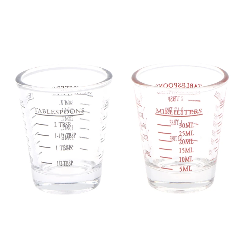 1pc 30 ml sklenené odmerky s mierkou s mierkou sklenenou sklenenou sklenenou uncom unca unca unca