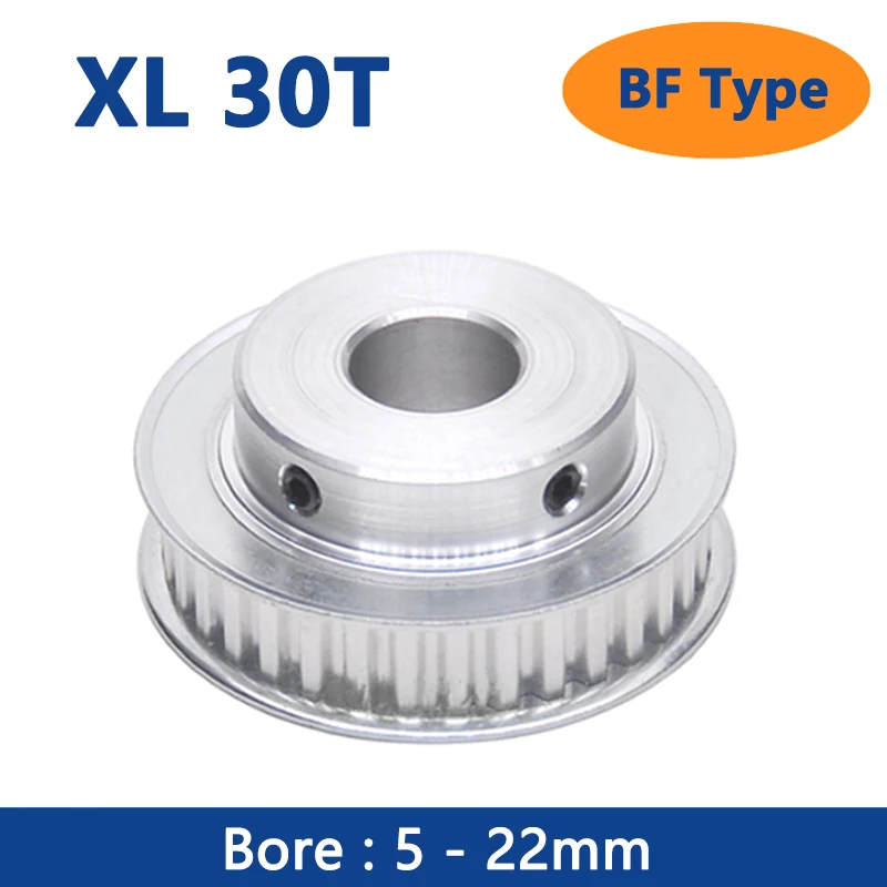 1pc 30t XL Časová kladka kladka 5 6 6,35 7 8 10 12,7 14 15 16 17 19 20 22 mm 30 zubov synchrónne kolesá pre šírku pásu 10 mm