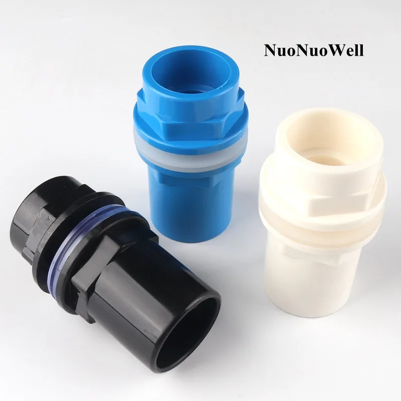 1pc 32 mm PVC Rúrkové konektory Akvárium Fish Tank Vstupné kĺby Domovodná vodná domáca vodná nádrž na drenáž UPVC trubicový kĺb UPVC