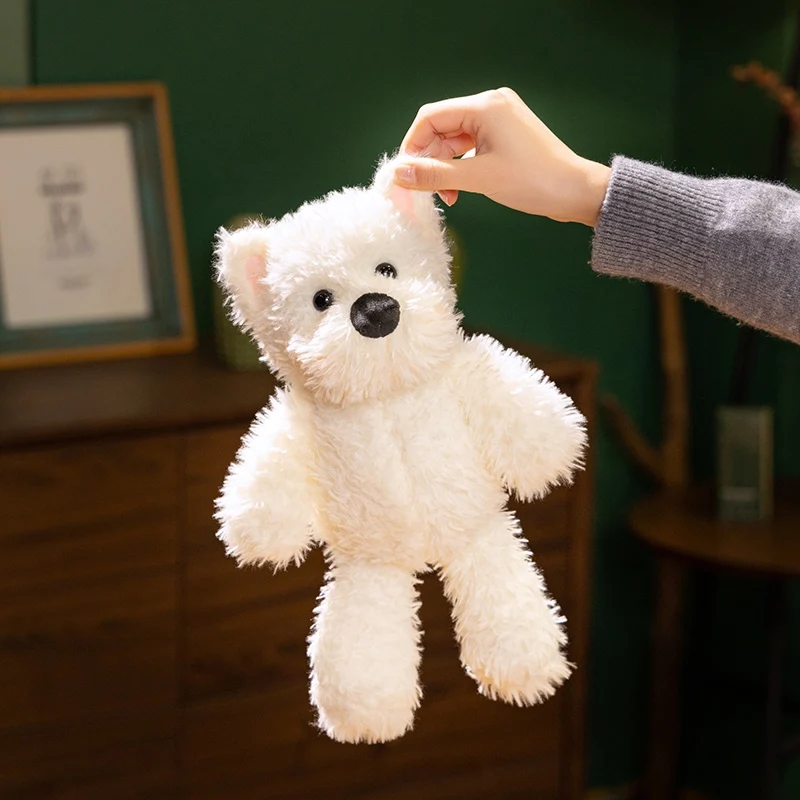 1pc 33/45 cm roztomilý západný psí psí pies hračky plnené mäkké zvieracie psie bábika Kawaii West Highland White Terrier Birthday Darček