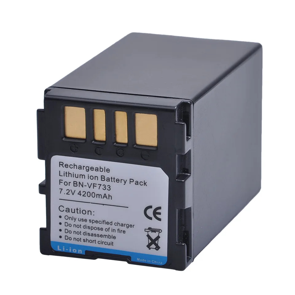 1PC 4200MAH BN-VF733 BNVF733 BN VF733 Nabíjateľná li-iónová batéria pre JVC BN-VF733 BN-VF707U BN-VF714U BN-VF733U Digitálny fotoaparát