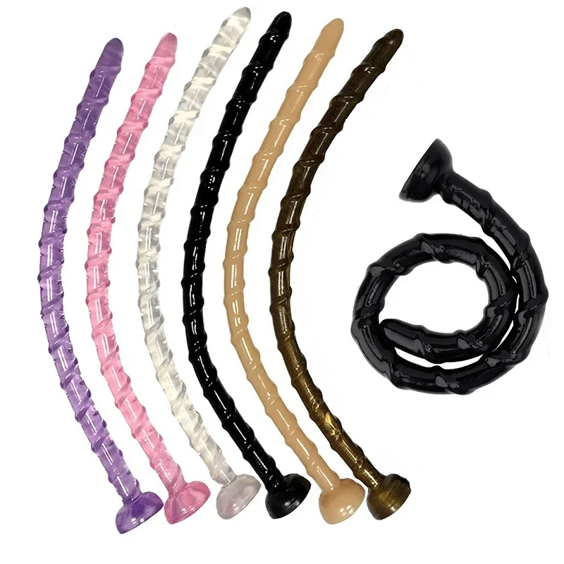 1pc 47 cm super dlhý análny zástrčka dildo Soft Silikone Butt zástrčka pre ženskú gay masturbáciu análny sex