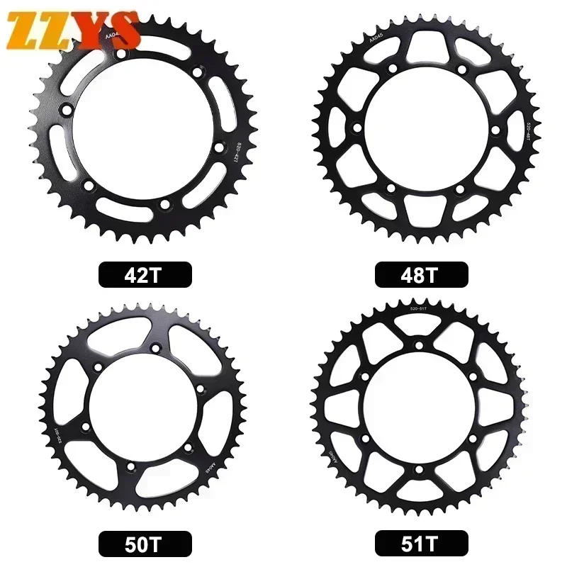 1pc 520 42T 48T 50T 51T Zadné ozubené koleso prevodovky Pinion Cam pre Kawasaki KX250 KX252 4-Strak KX250B 2020 KX250C 2021-2024