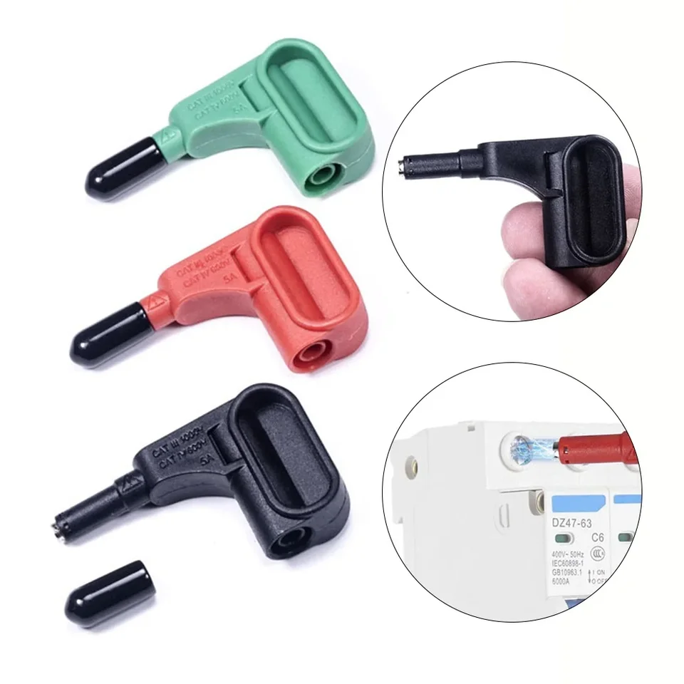 1PC 5A Elektronická multimeterová magnetická hlava 4 mm banánové zátky Multimetrové príslušenstvo CAT III 1000V a CAT III 500V