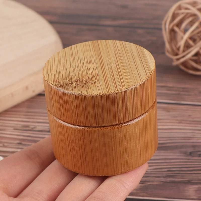 1pc 5g 10g 15g 20g 30g 50 g bambusovej fľaše s krémovou maskou Make-up nádoby na starostlivosť o pleť Prázdny kozmetický balenie fľaše Obaly na fľašu