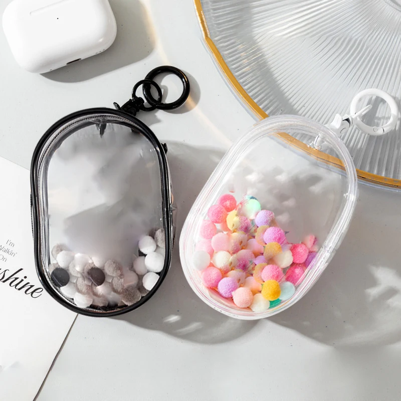 1pc 6*3,5*10cm plyšová bábika z tašky PVC Transparentná bavlnená bábika Priehľadné displejové puzdro Clear Storage Puzdro Anime Cartoon Dolls