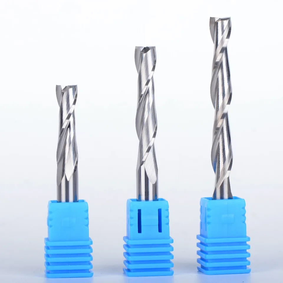1pc 6 mm 2 flauty Špirála s čepeľou Cel 22-42 mm mletie CNC koncový mlyn router bit pre náradie smerovača karbidu dreva