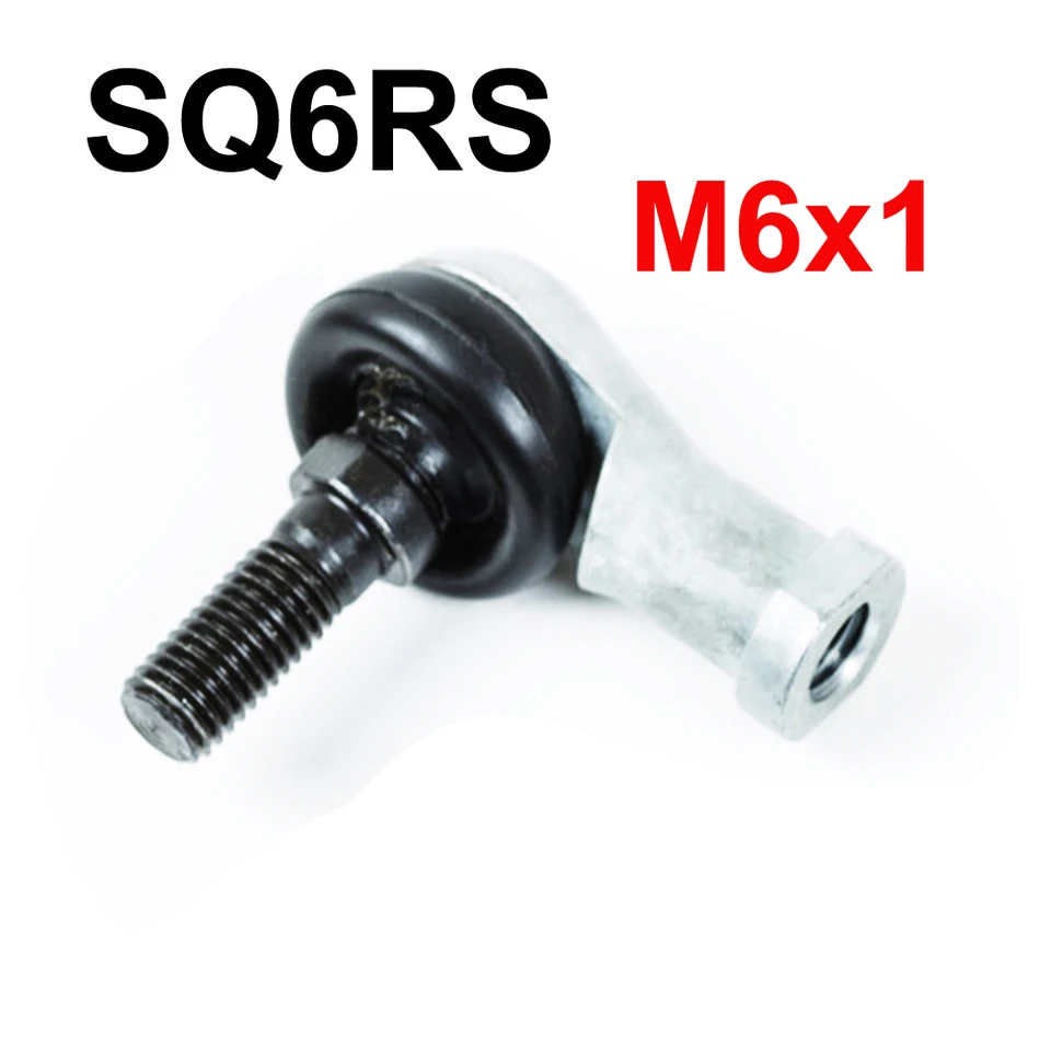 1pc 6 mm m6x1 mužský ženský guľový kĺb koncovej tyče konca ložisko M6 90 stupňov Sq6rs pravá ruka
