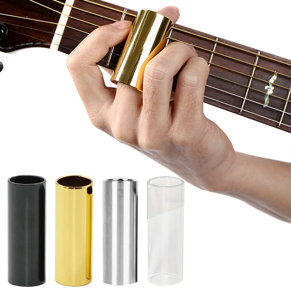 1pc 60 mm gitarová posúvačka z nehrdzavejúcej ocele Kovový/akrylový prst pre gitarové strunové príslušenstvo gitarové príslušenstvo Guitar